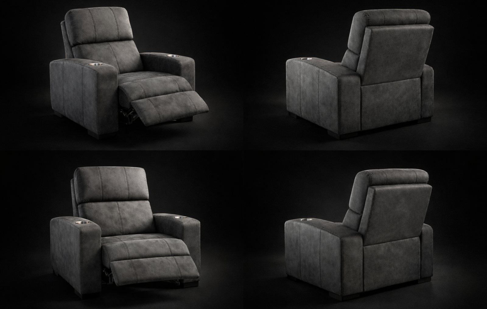 Butacas premium reclinables para cine en casa